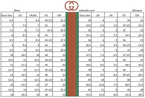 gucci uk shoe size chart.